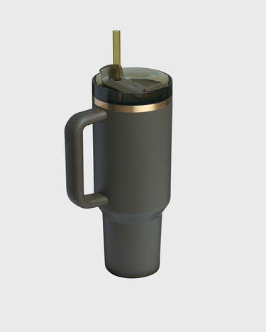 Пляшка для пиття Stanley Quencher H2.O FlowState Handled Tumbler 40 oz with Straw Зелений | 10-10824-988, 2
