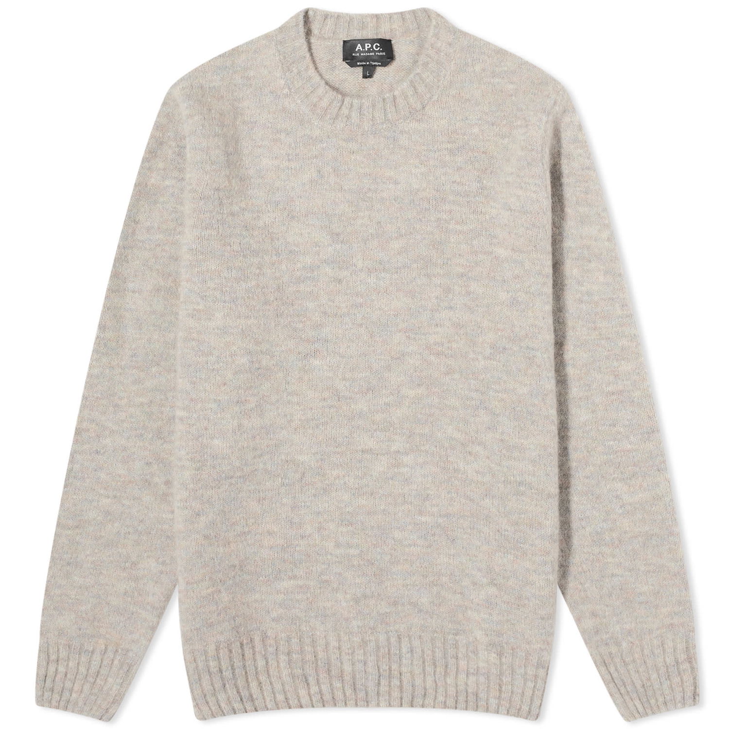 Cветр A.P.C. Lucas Brushed Alpaca Crewneck Сірий | WOAOG-H23151-PLB, 0