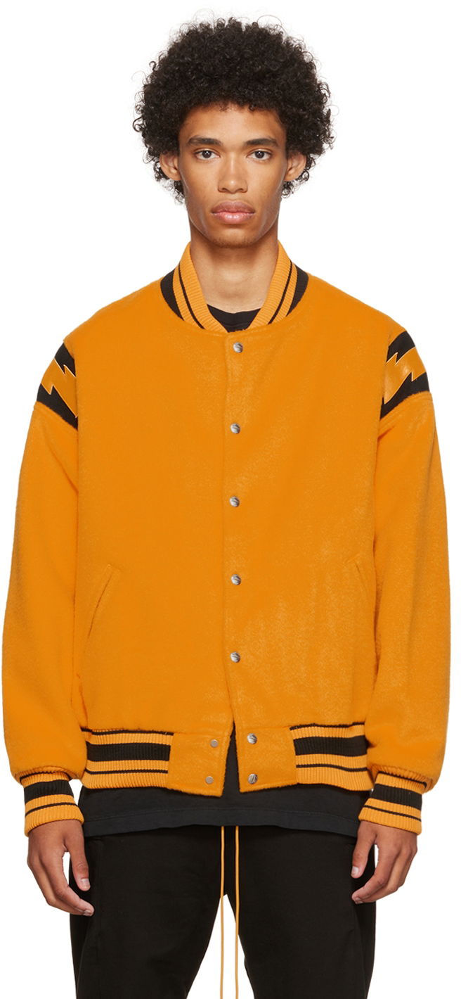 Куртка бомбер Rhude Rhude Lightning Bomber Jacket Помаранчевий | RHPF22JA09362121
