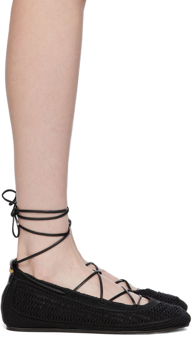 Одяг ISABEL MARANT Isabel Marant Belna Lace-Up Ballerina Flats чорний | 24EBN0006FB-B2A07S