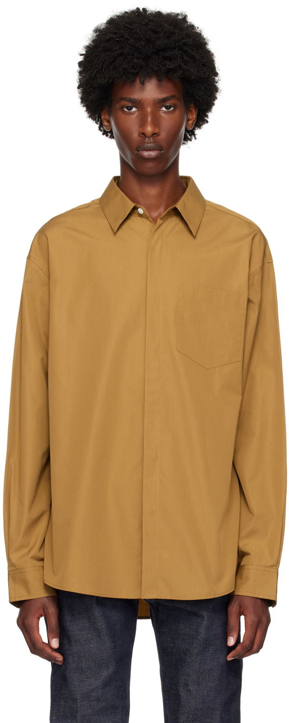 Сорочка CALVIN KLEIN Beige Classic Shirt Помаранчевий | 81EM115