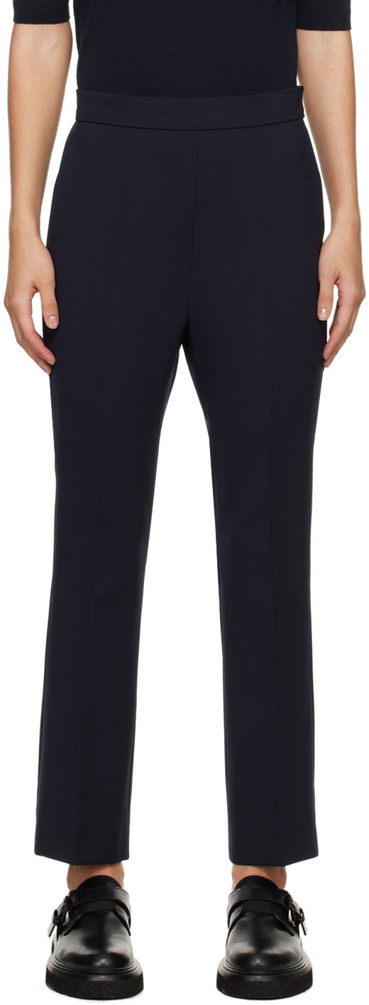 Штани Max Mara Max Mara Slim-Fit Dress Trousers Синій | 2411131081600