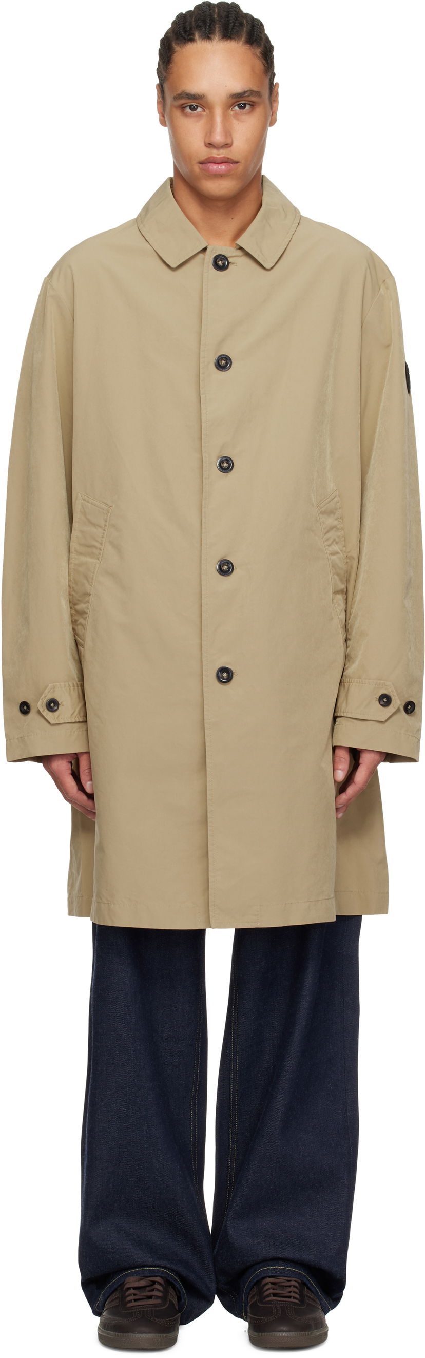 Дощовик Polo by Ralph Lauren Polo Ralph Lauren 'The Pearson Twill' Car Coat бежевий | 710955225001