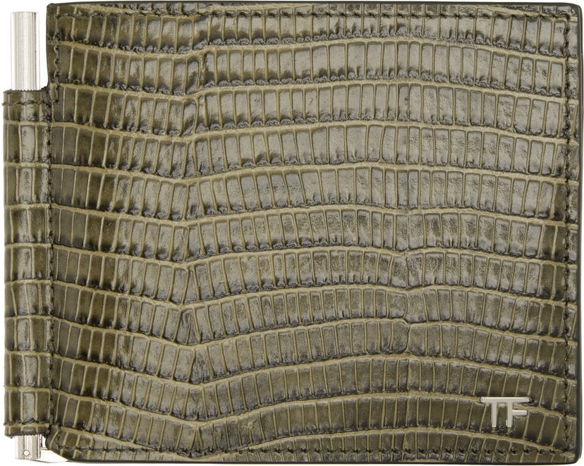 Гаманець Tom Ford TOM FORD T Line Money Clip Wallet Зелений | YM231-LCL483S