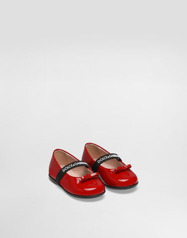 Аксесуари Dolce & Gabbana Dolce & Gabbana Patent Leather Ballet Flats With Elastic Червоний | D20093A483187124, 1