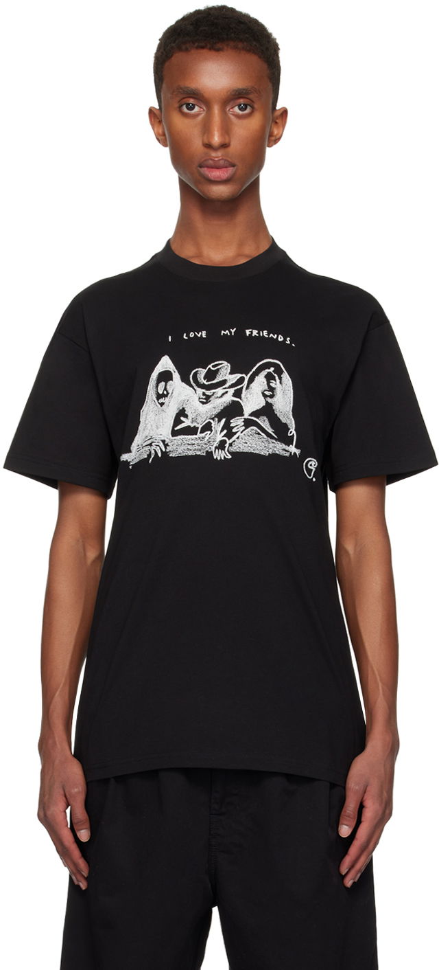 Футболка Carhartt WIP Black 'Friends' Graphic T-Shirt чорний | I033982