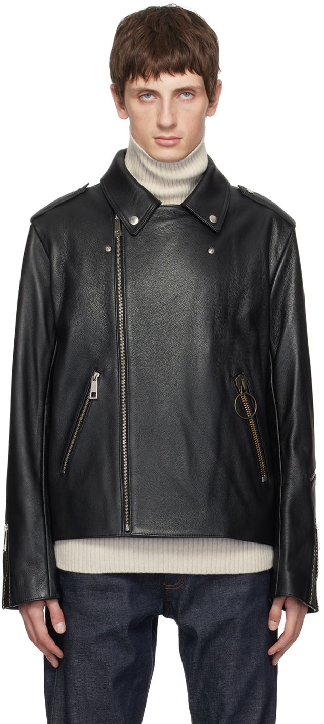 Куртка A.P.C. JW Anderson x Leather Jacket чорний | PXBTO-H02848, 0