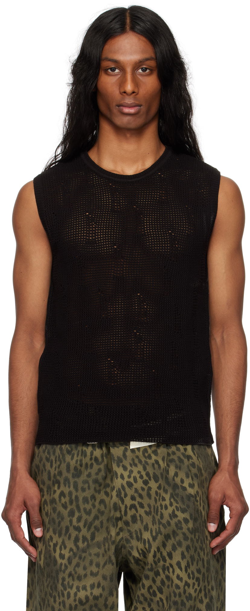Безрукавка Andersson Bell Andersson Bell Net Damaged Sleeveless Tank Top чорний | atb1328m