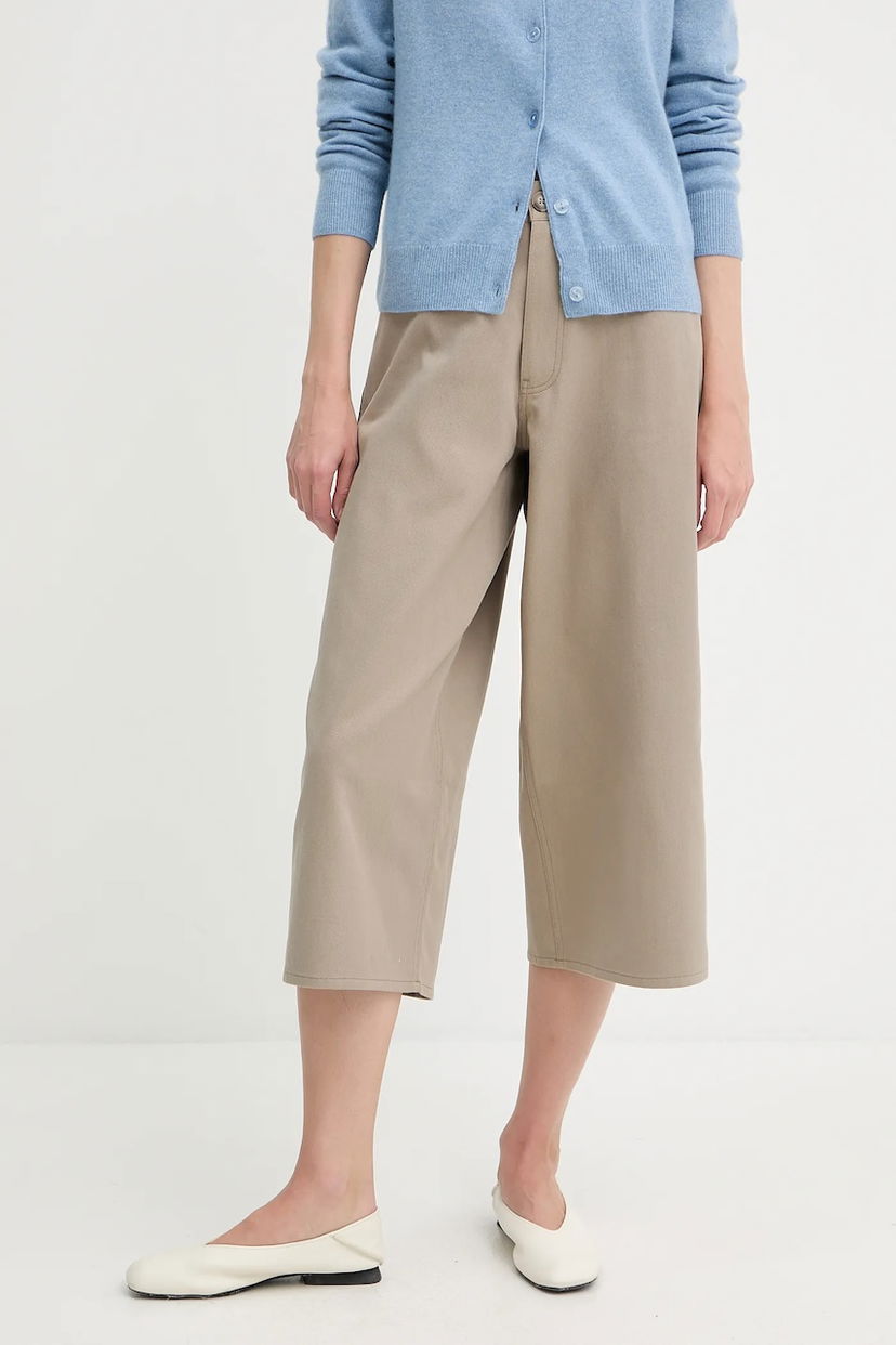 Шорти Samsoe Samsoe Samsoe Samsoe SAHARP High Waist Shorts бежевий | F25200114