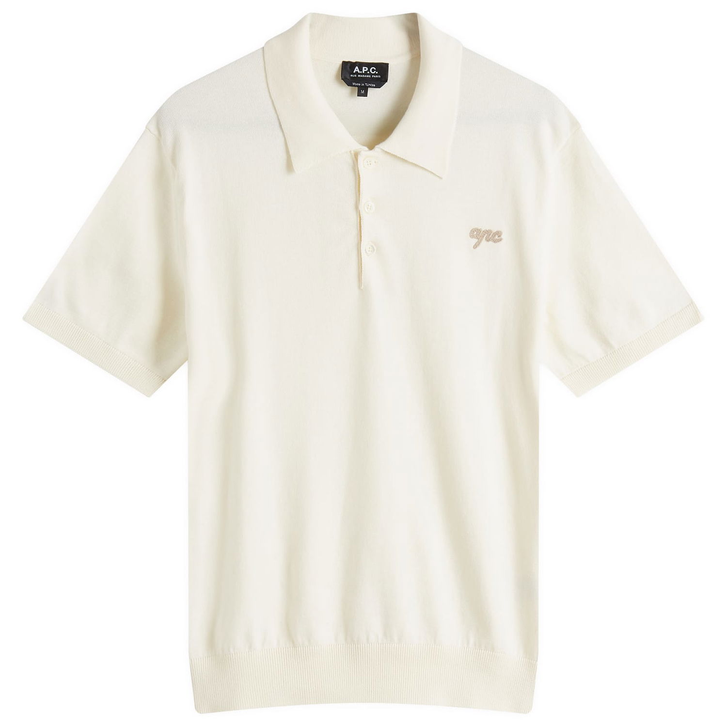 Сорочка поло A.P.C. A.P.C. Gregorio Knitted Polo білий | COGDK-H23393-AAC, 0