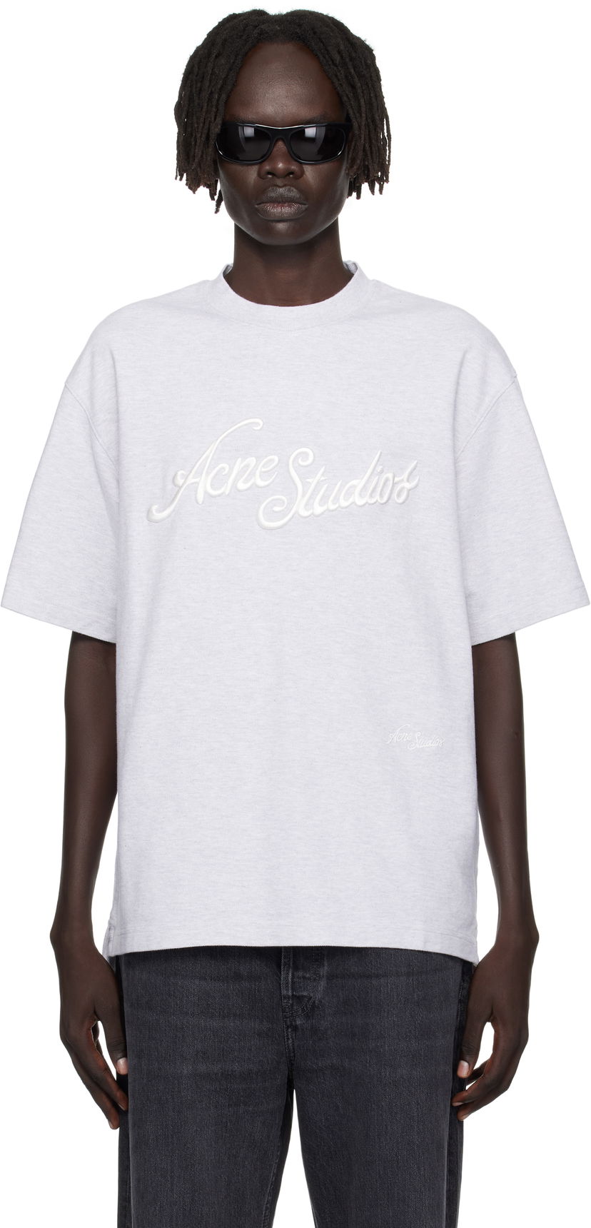 Футболка Acne Studios Acne Studios Logo T-Shirt Сірий | CL0370-