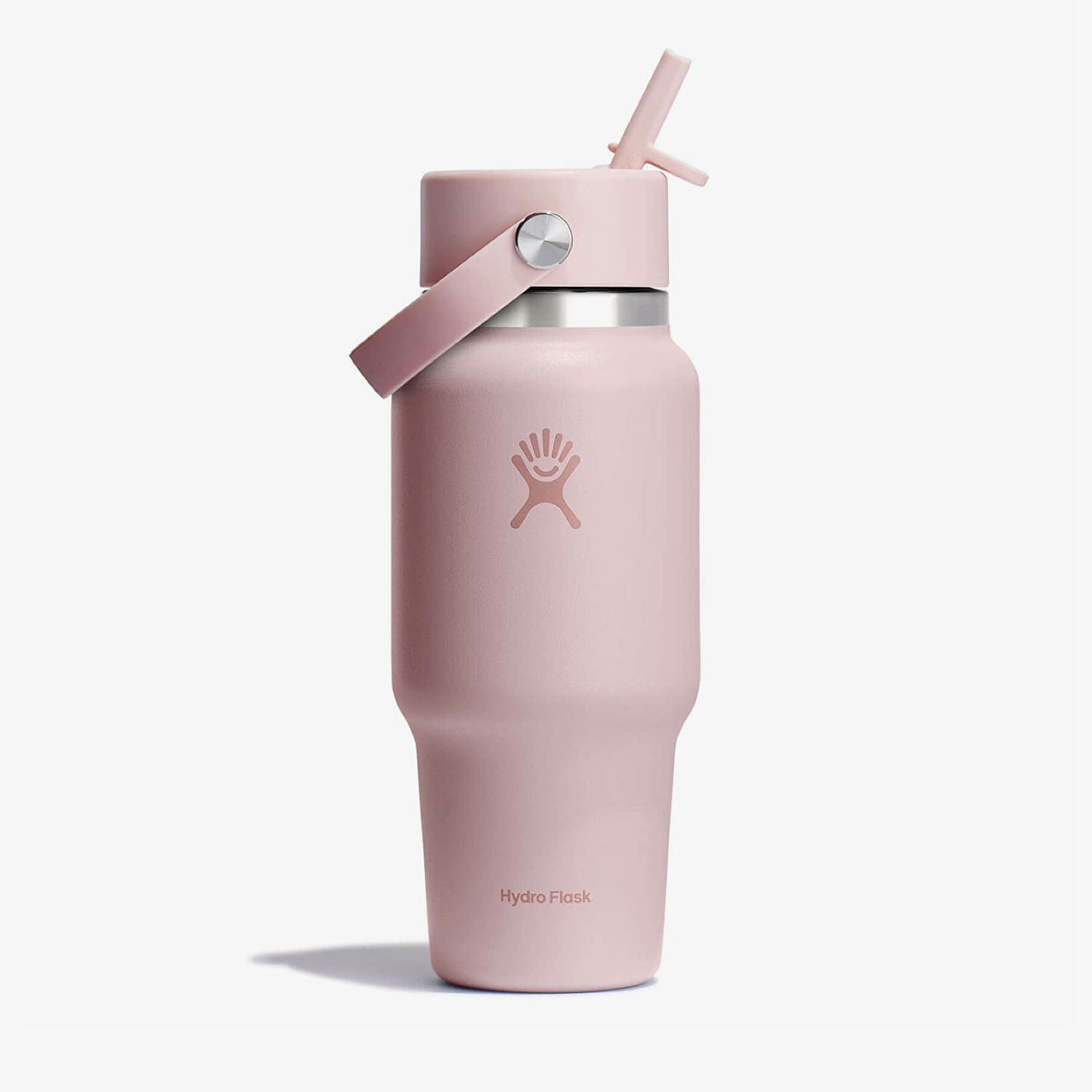 Пляшка для пиття Hydro Flask 709 ml Wide Flex Straw Travel Bottle Trillium Universal Рожевий | WT24CFS678, 0