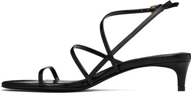 Аксесуари Khaite KHAITE Loop Kitten Heel Sandals чорний | F3076-920, 2