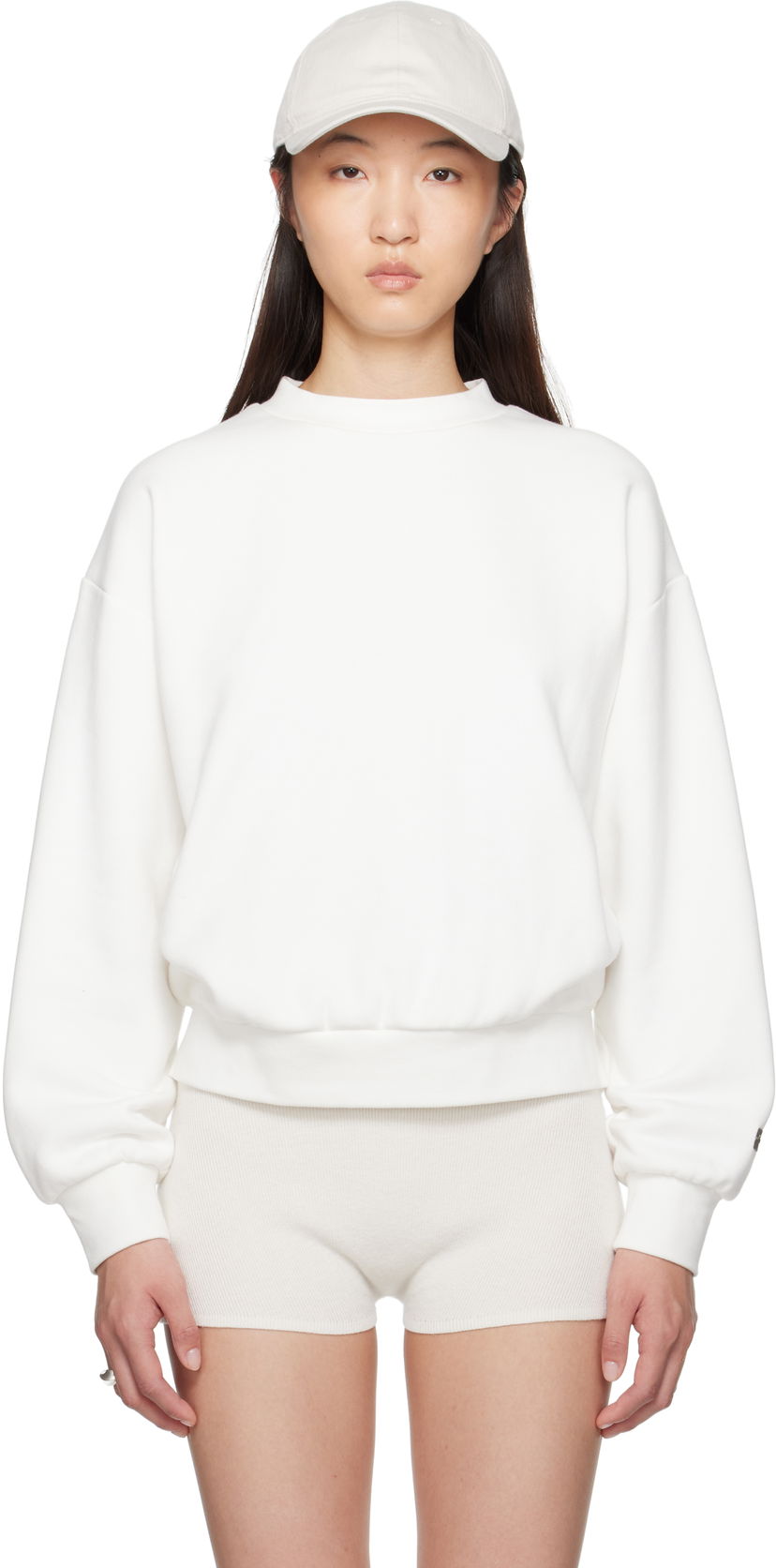 Світшоти Fear of God Fear of God ESSENTIALS Classic Fit Crewneck Sweatshirt білий | 192SP255554FW