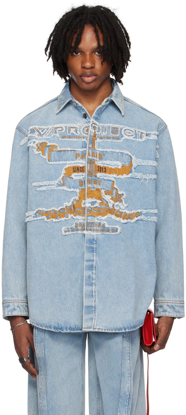 Сорочка Y/PROJECT Shirt Denim Синій | 207SI002