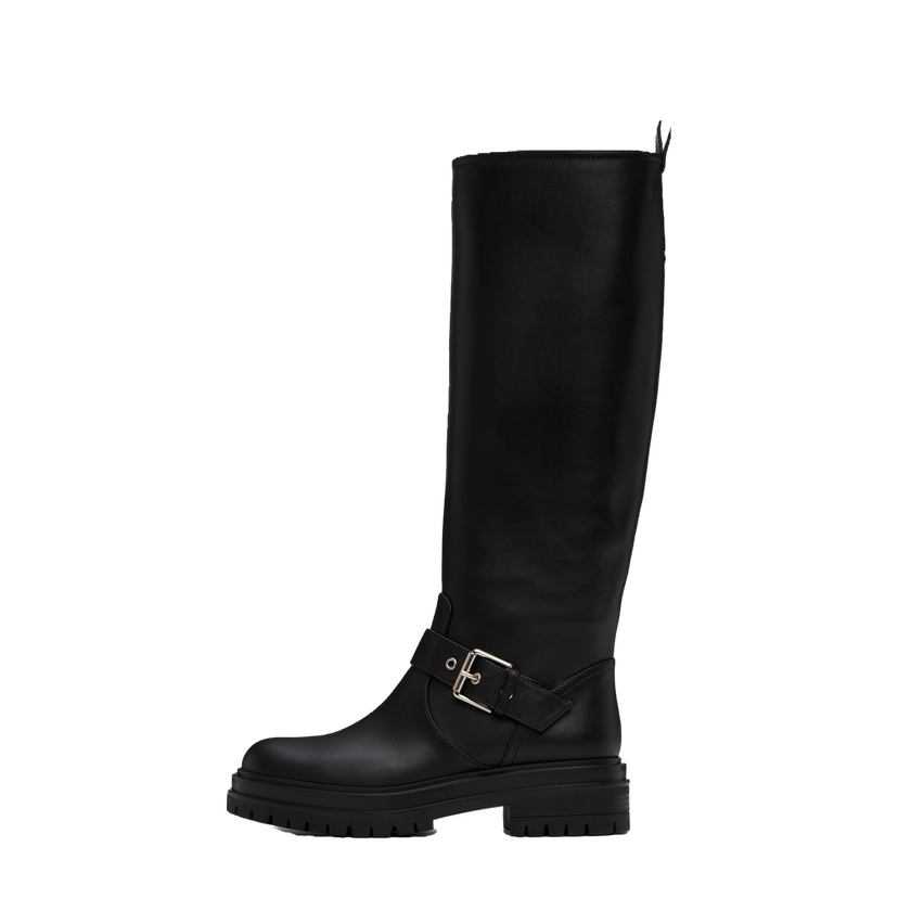 Кросівки та взуття Gianvito Rossi Thiago Tall Leather Boots чорний | G80151-20GOM-VGI