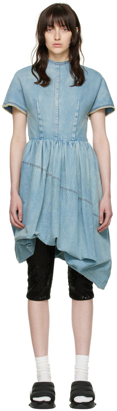плаття We11done Denim Mini Dress Синій | WD-DO1-22-352-W-BL