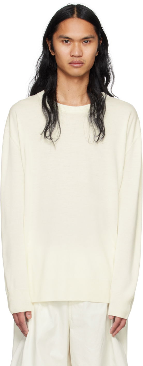 Cветр Jil Sander Crewneck Sweater білий | J23GP0003_J14532