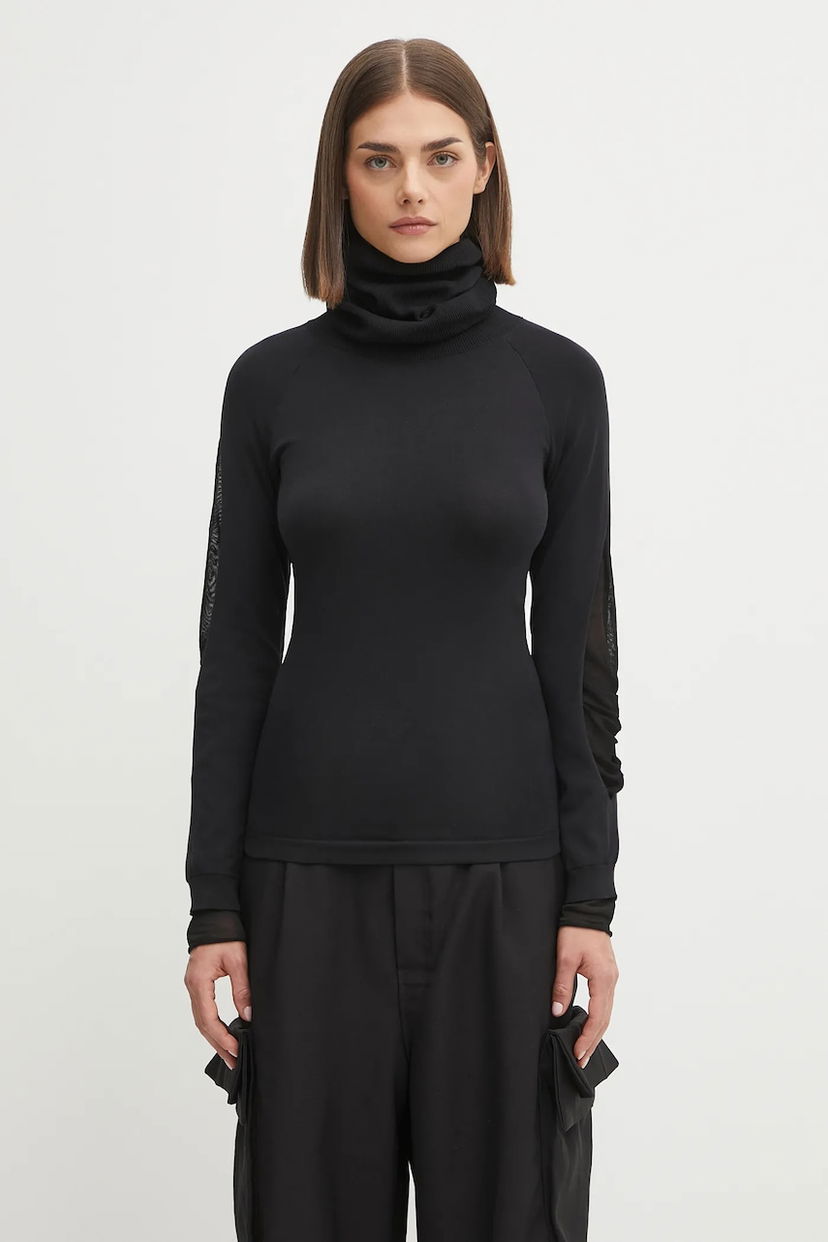 Cветр Y-3 Y-3 Hooded Knit Turtleneck Top чорний | JX2301