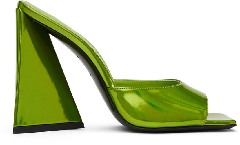 Аксесуари The Attico Attico Devon Mules Зелений | 236WS000 E086