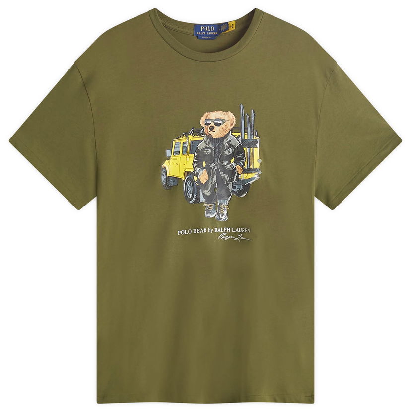 Футболка Polo by Ralph Lauren Defender Bear Graphic T-Shirt Зелений | 710854497042