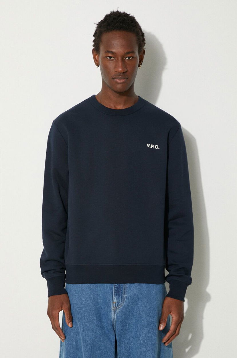 Світшоти A.P.C. Crewneck Sweatshirt Синій | COHBR.H27916.TIQ