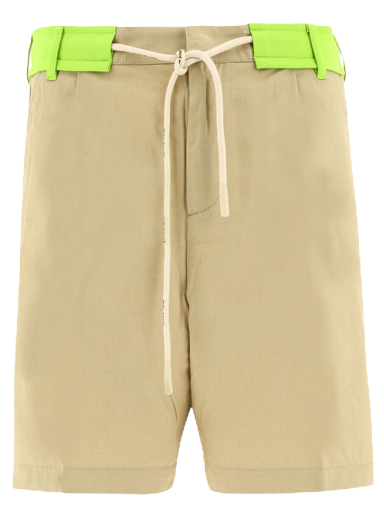 Шорти Palm Angels Track Belt Shorts бежевий | PMCB041S22FAB0016159