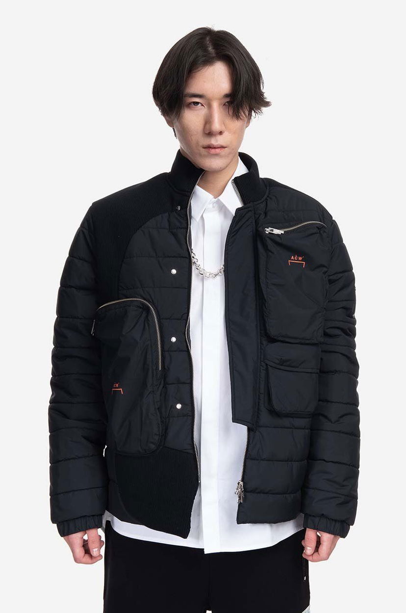 Пуховик A-COLD-WALL* Asymmetric Padded Jacket чорний | ACWMO154