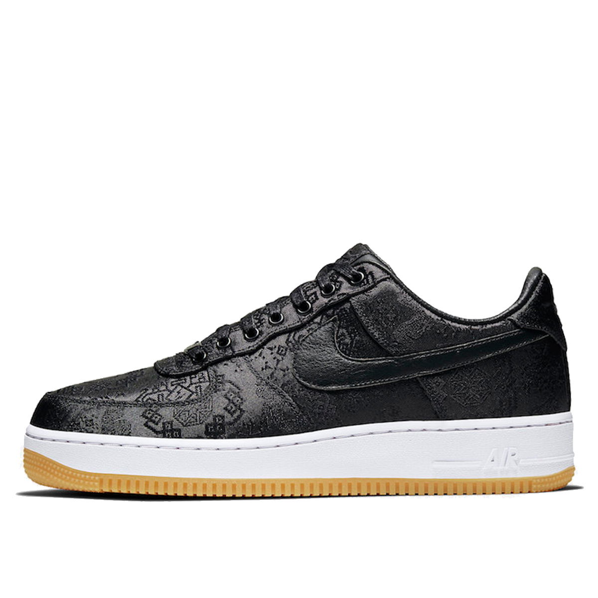 Кросівки та взуття Nike Fragment Design x CLOT x Air Force 1 "Black Silk" чорний | CZ3986-001, 1