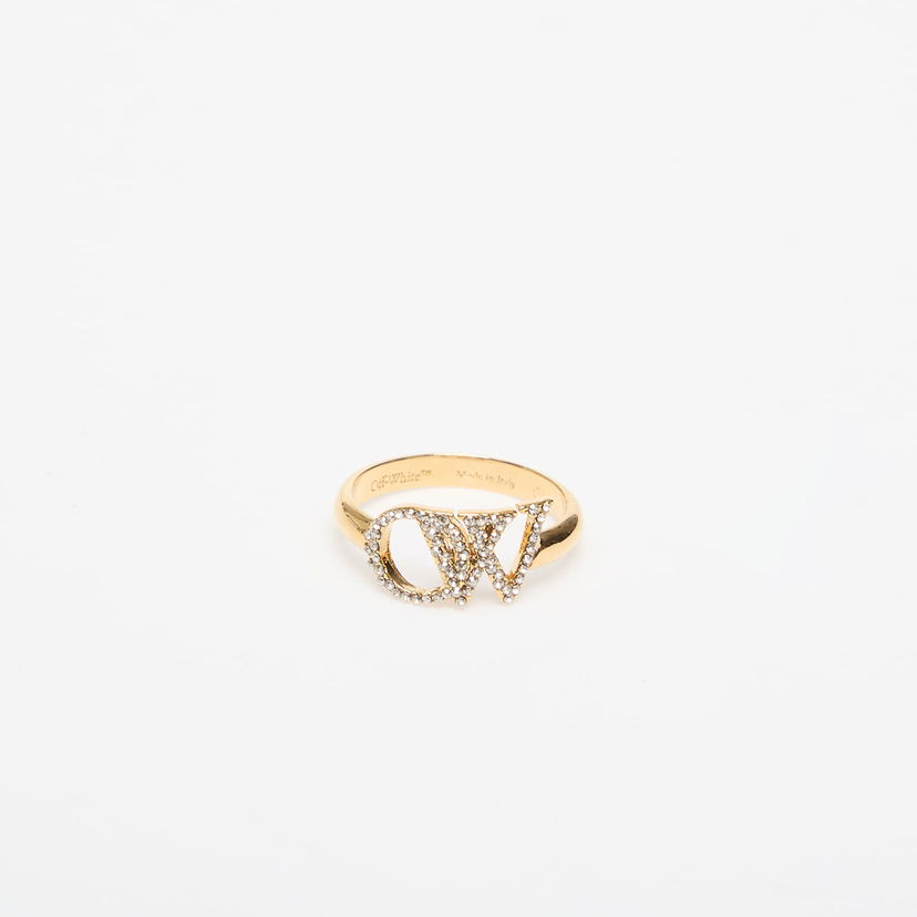 Кільце Off-White Off-White OW Ring with Rhinestones Жовтий | OWOC11AC99MET0017672