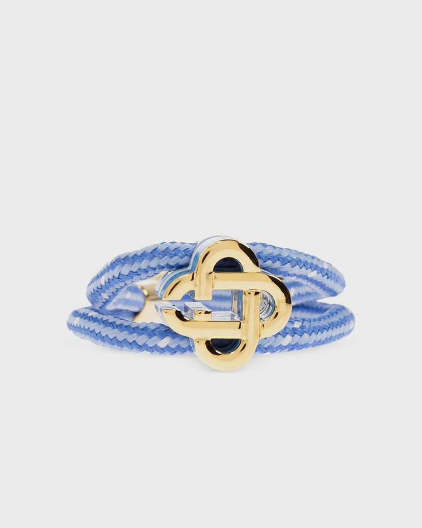 Браслет Casablanca Cord Bracelet with Clover Clasp Синій | APF25-JW-294-03