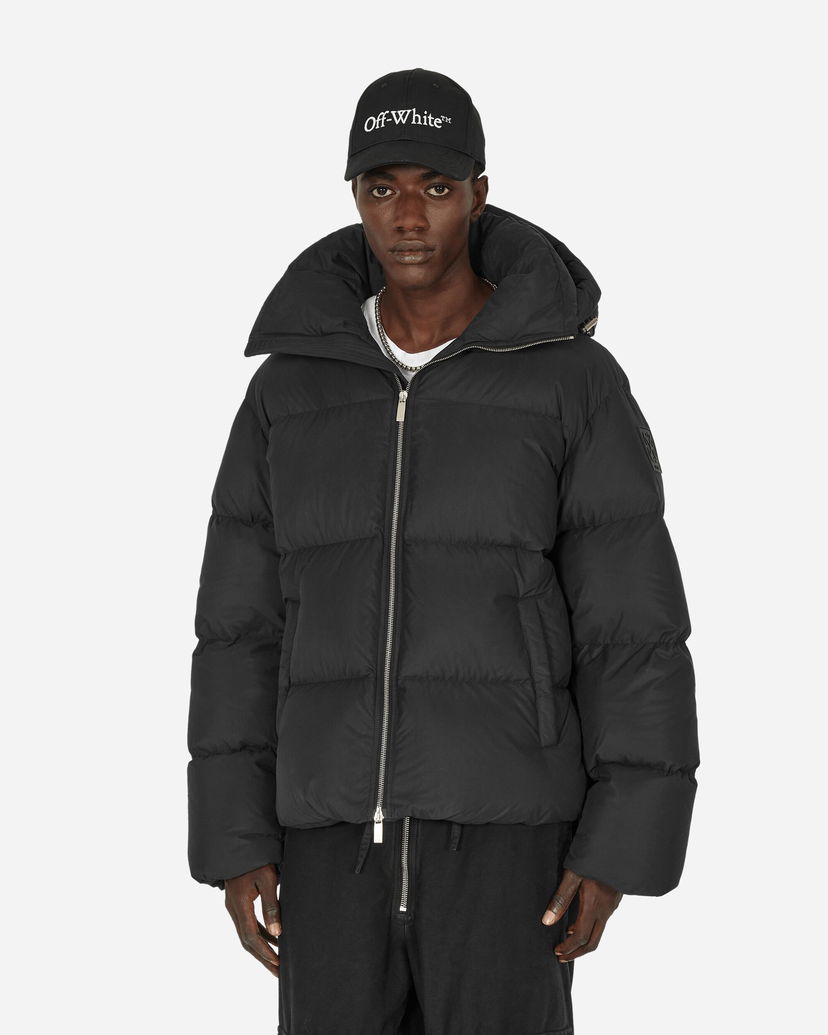 Пуховик Off-White Patch Arrow Down Puffer Jacket Black чорний | OMEJ006F23FAB001 1010