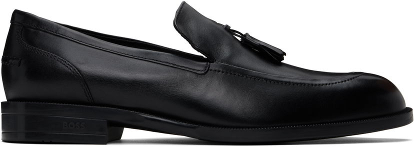 Кросівки та взуття BOSS BOSS Tassel Leather Loafers чорний | 50531305