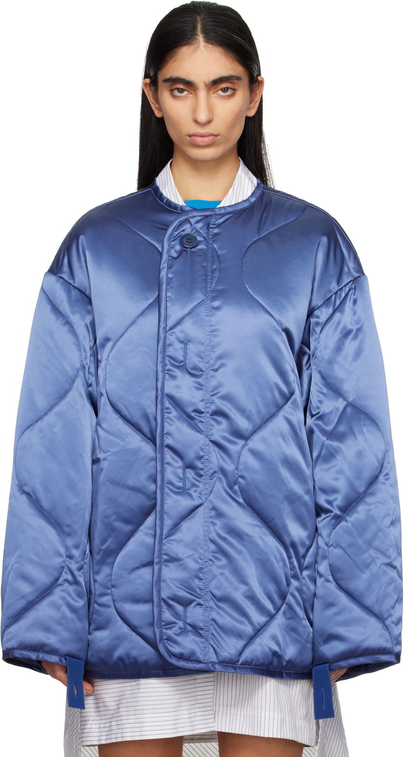 Пуховик JW Anderson JW Anderson Oversized Quilted Jacket Синій | JK0374-PG1680