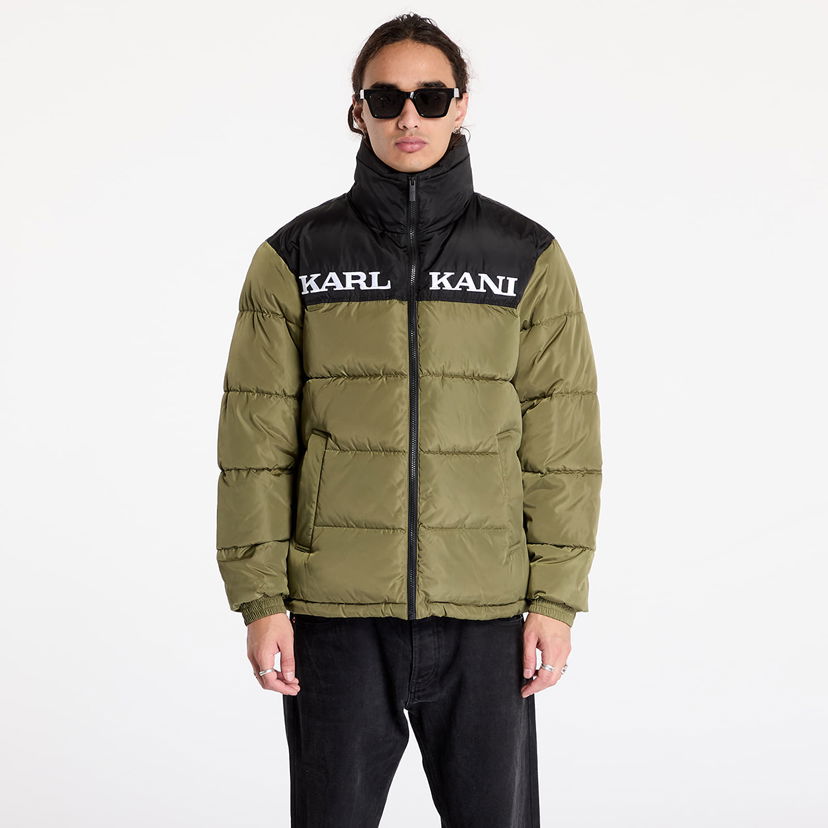 Пуховик Karl Kani Jacket Retro Essential Puffer Jacket Olive L Зелений | 60760012