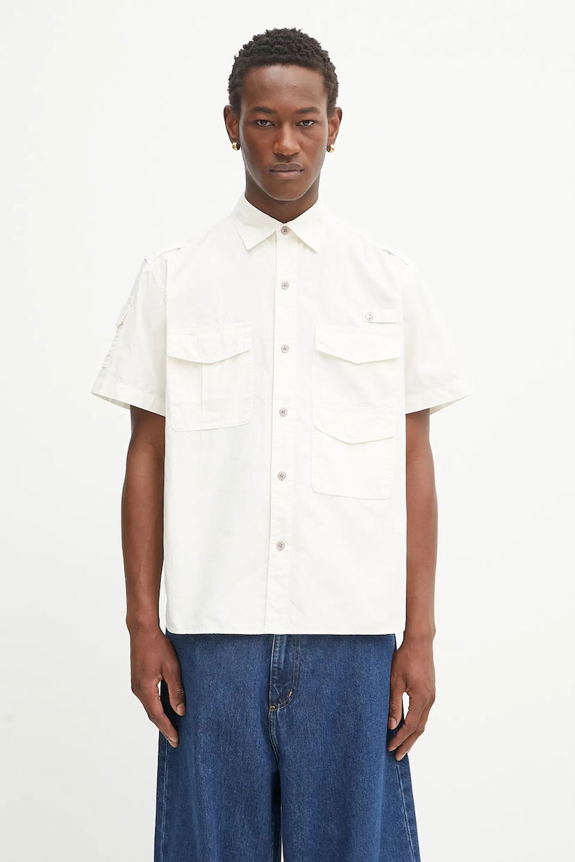 Сорочка Human Made Human Made Woven Shirt білий | HM29SH020