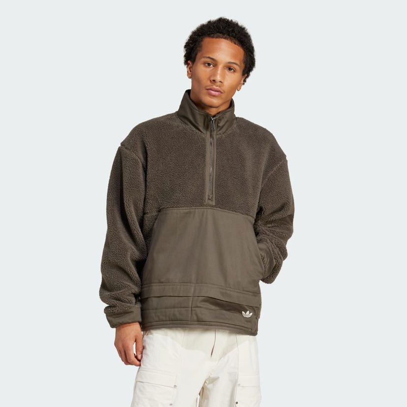 Світшоти adidas Performance Essentials Fleece Half Zip Pullover Зелений | JD3344