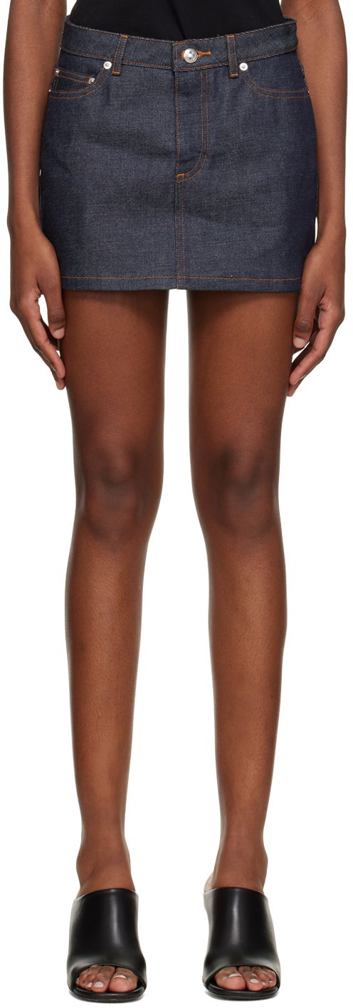 Спідниця A.P.C. Denim Mini Skirt Синій | CODBS-F06093