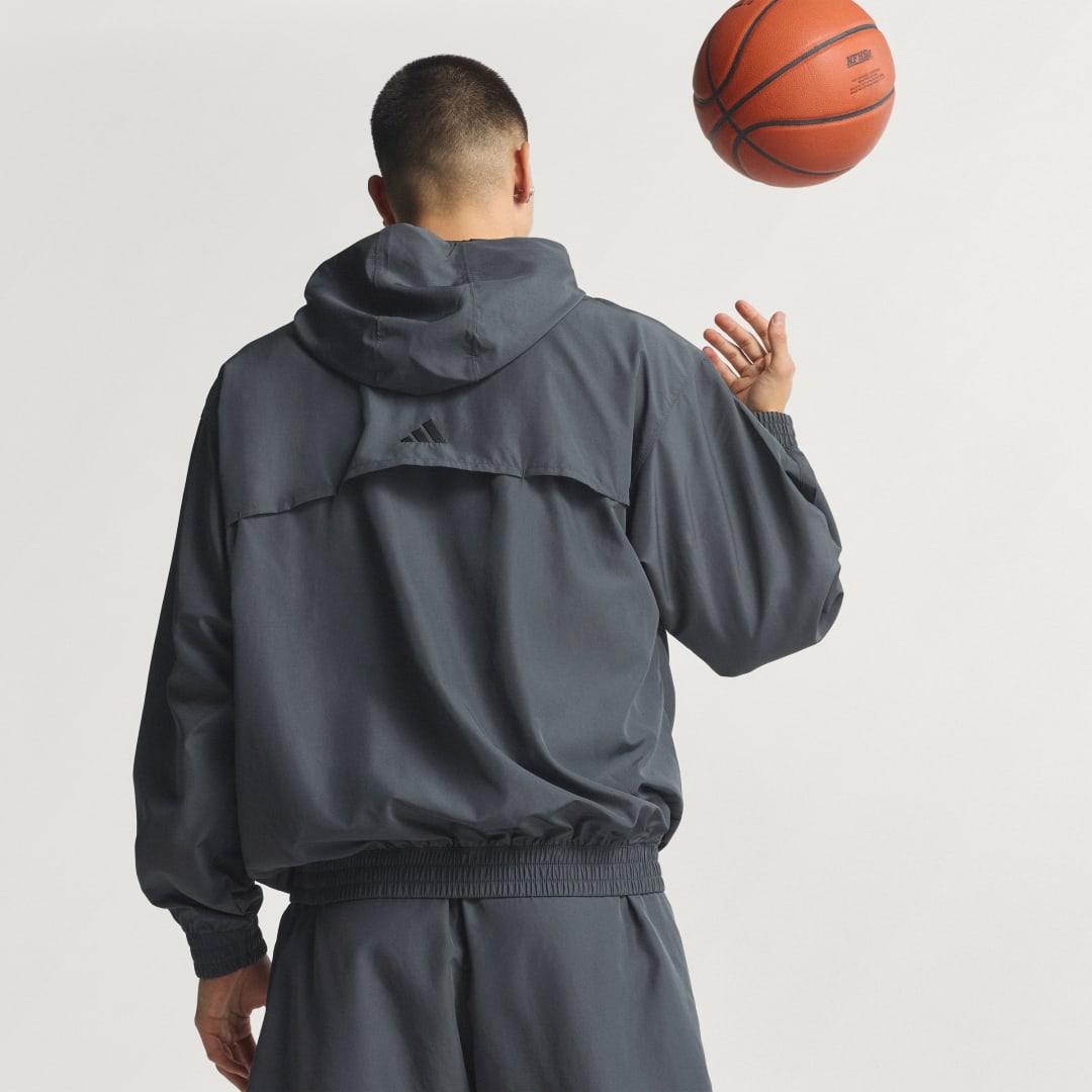 Вітровка adidas Performance Anthony Edwards Hooded Anorak Сірий | KC1611, 0