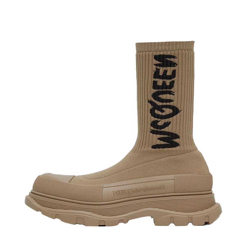 Кросівки та взуття Alexander McQueen Tread Slick High Sneakers бежевий | 705671W4TV1