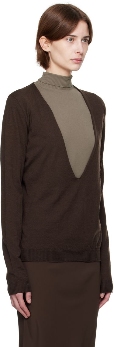 Cветр Rick Owens Rick Owens Hollywood Xtreme V-Neck Pullover чорний | RP01E7668 M, 4