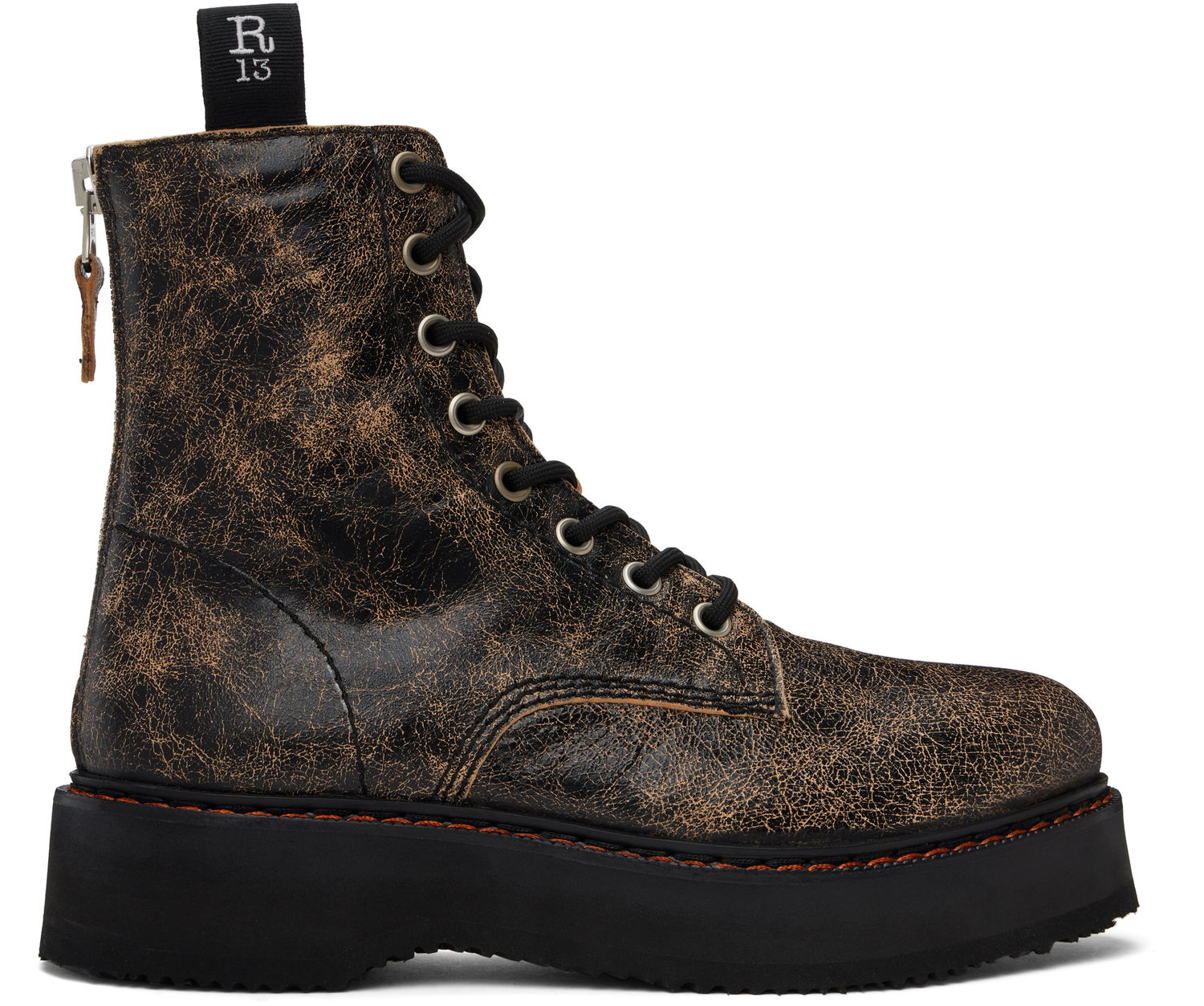 Одяг R13 R13 Single Stack Boots чорний | R13MS025-S148C, 0