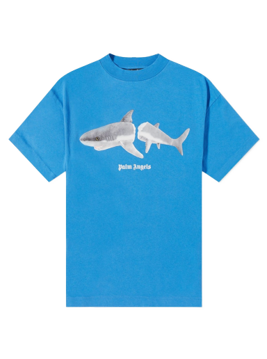 Футболка Palm Angels Shark Tee Синій | PMAA001S22JER0114501