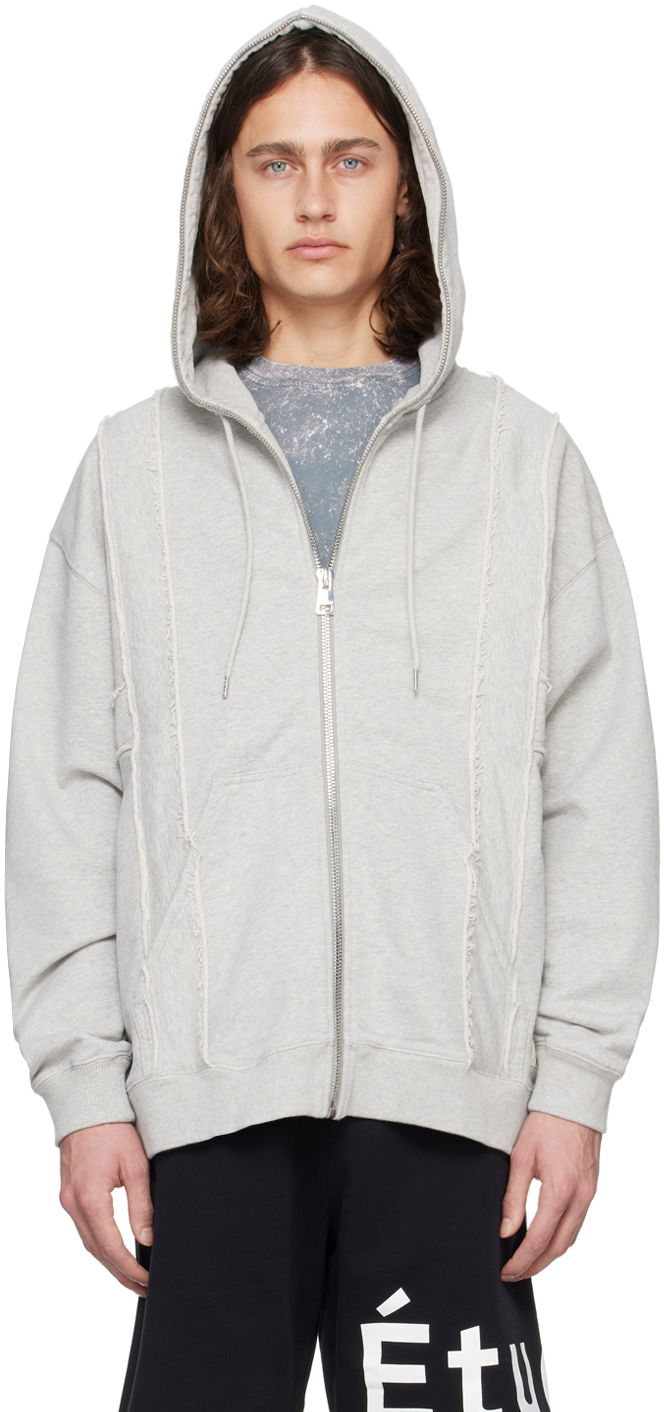 Світшоти Études Études Skyline Zip Hoodie Сірий | E24MM284A01682