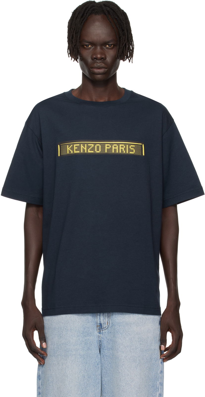 Футболка KENZO Kenzo 'KENZO City' Oversized T-Shirt темно-синій | FF65TS4534SG
