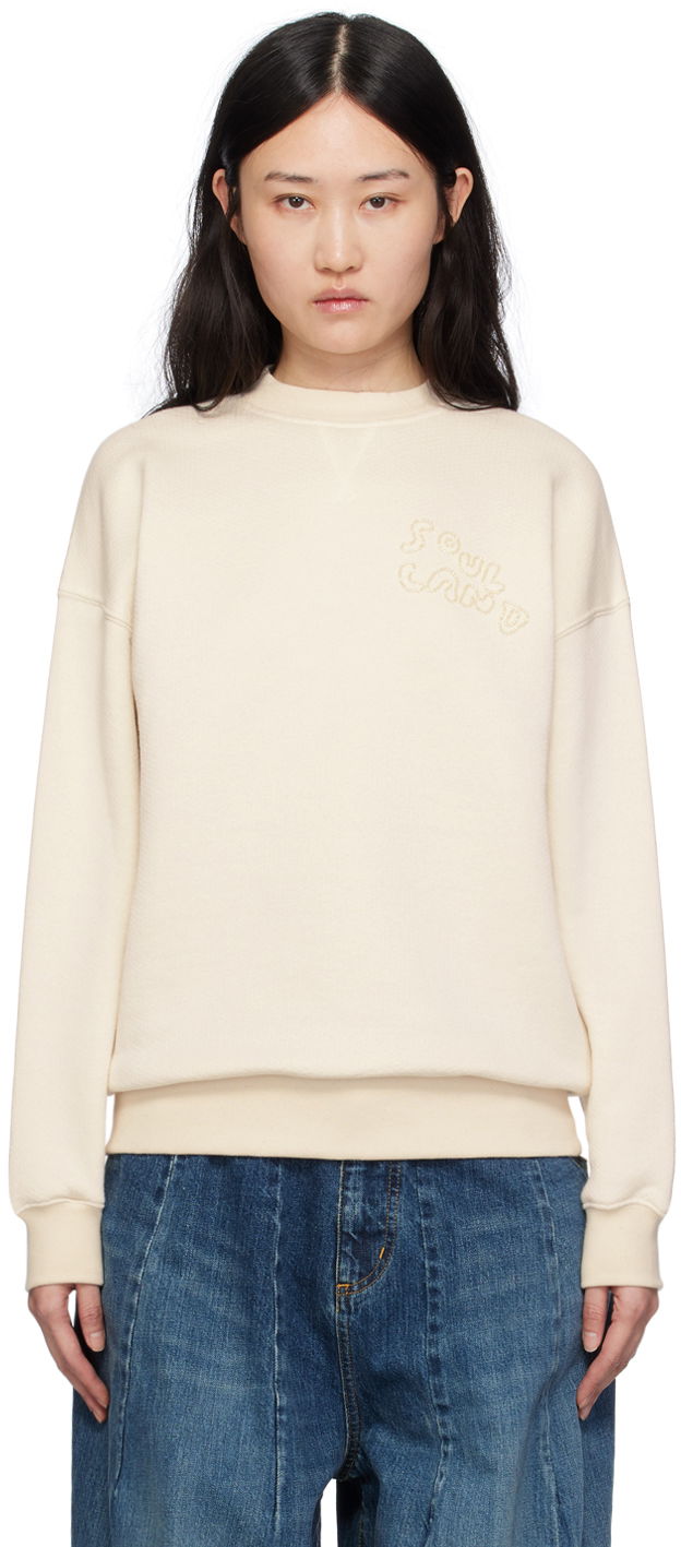 Світшоти Soulland Koda Embroidered Sweatshirt білий | 41117-1263