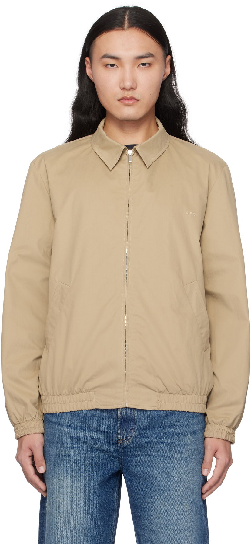 Куртка бомбер A.P.C. Bomber Jacket бежевий | COGZR-H02922