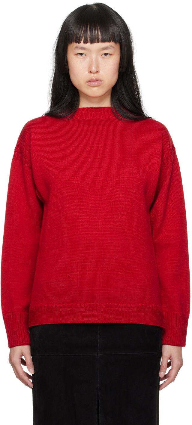 Cветр TOTEME TOTEME Vented Sweater Червоний | 234-WRTWTP164-YA0006