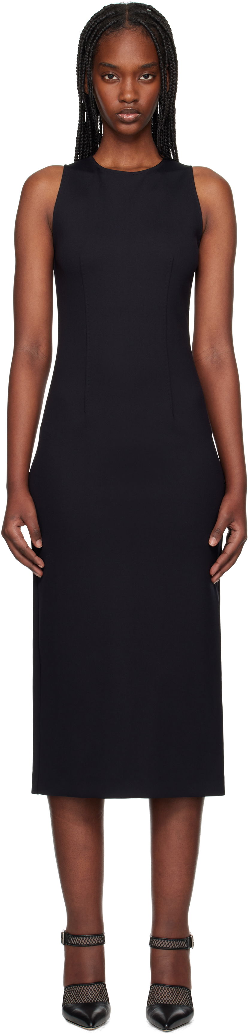 плаття Max Mara Max Mara Serves Midi Dress темно-синій | 2511621028600
