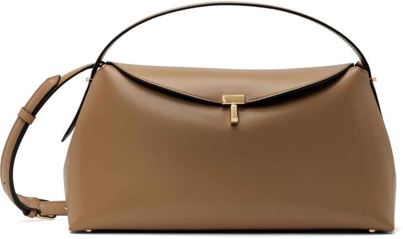 Сумочка TOTEME TOTEME T-Lock Leather Top Handle Bag Коричневий | 241-WAL956-LE0025
